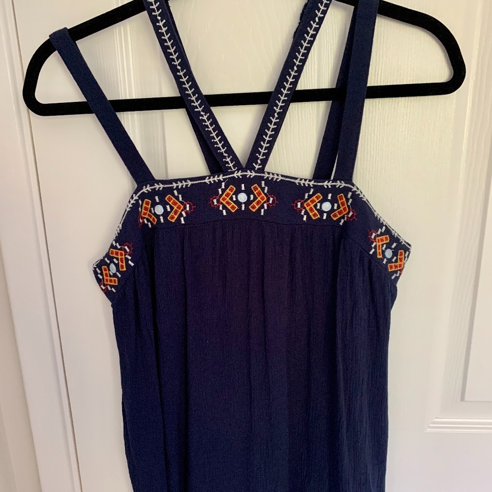 Xhilaration- 4 strap blue shirt